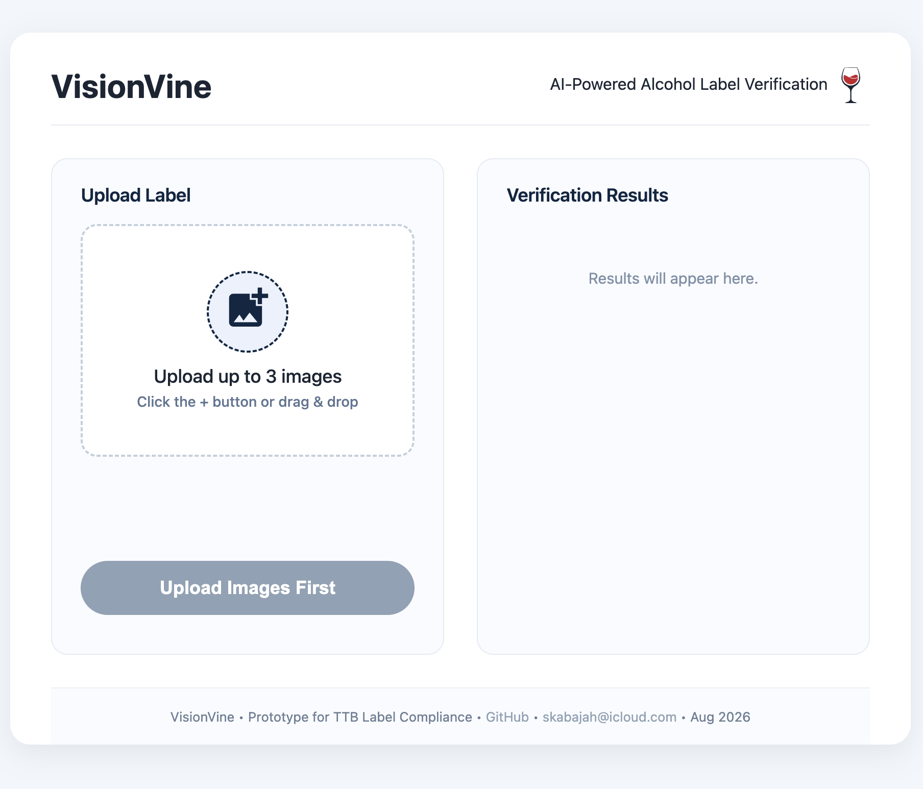 VisionVine AI Label Verification